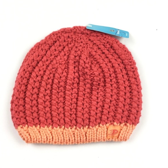 REEBOK x NHL NWT Anaheim Ducks Hockey Knit Beanie Women’s One Size - Picture 1 of 5